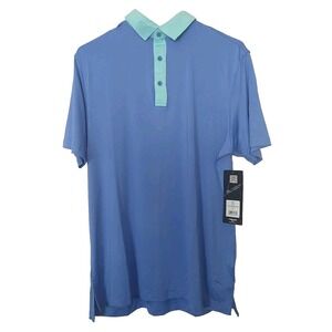 Head Golf Men's Blue Short Sleeve Polo Shirt Small UV Protection Stretch Cooling